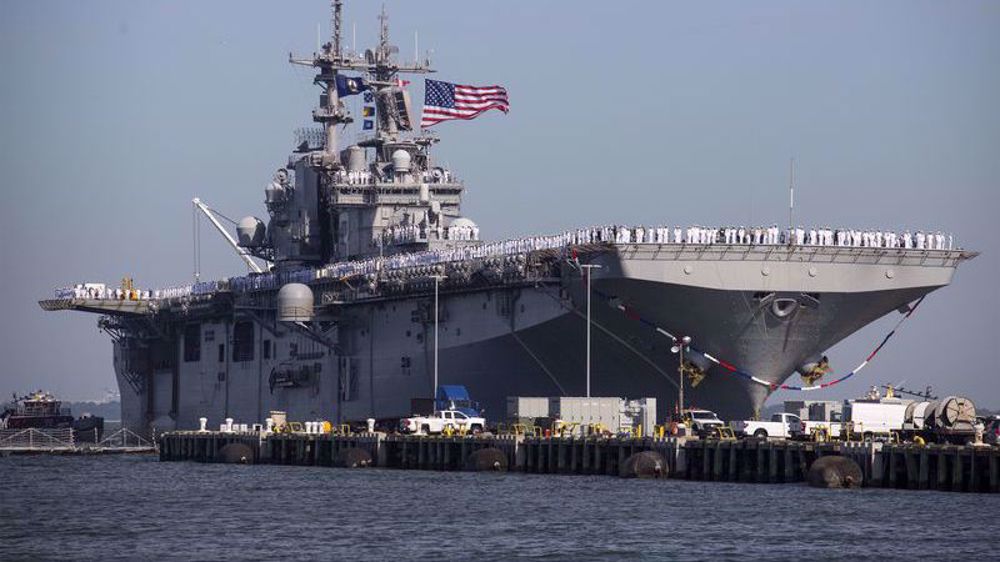 US Navy issues ‘stop-work order’ after blaze on warship 