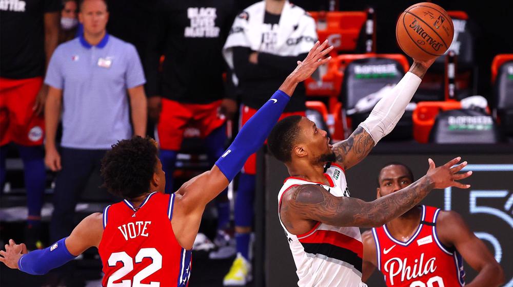 NBA: Blazers take down 6ers 124-121