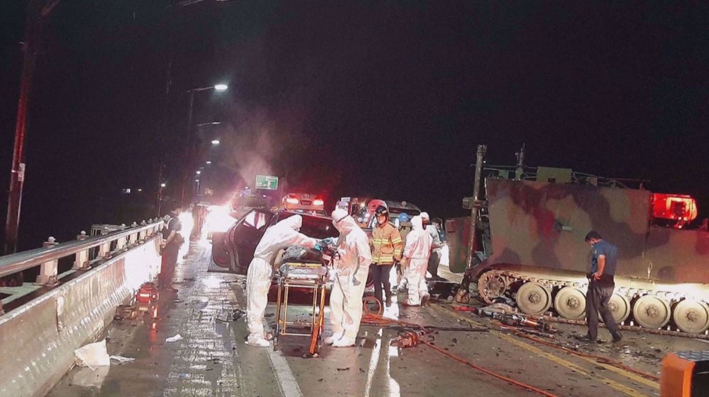 Crash involving US armored vehicle kills four in South Korea