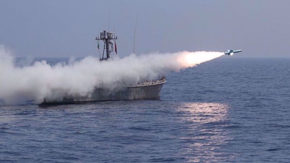 Iran’s Navy cruise missiles successfully hit targets during drill