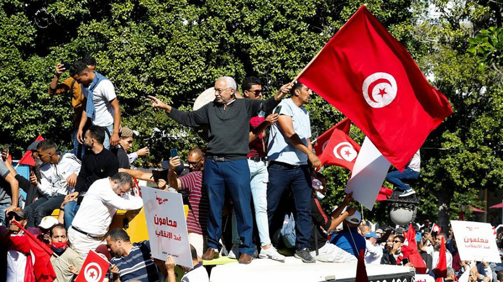 Thousands rally in Tunisia against President Saied, slam him for seizing all power