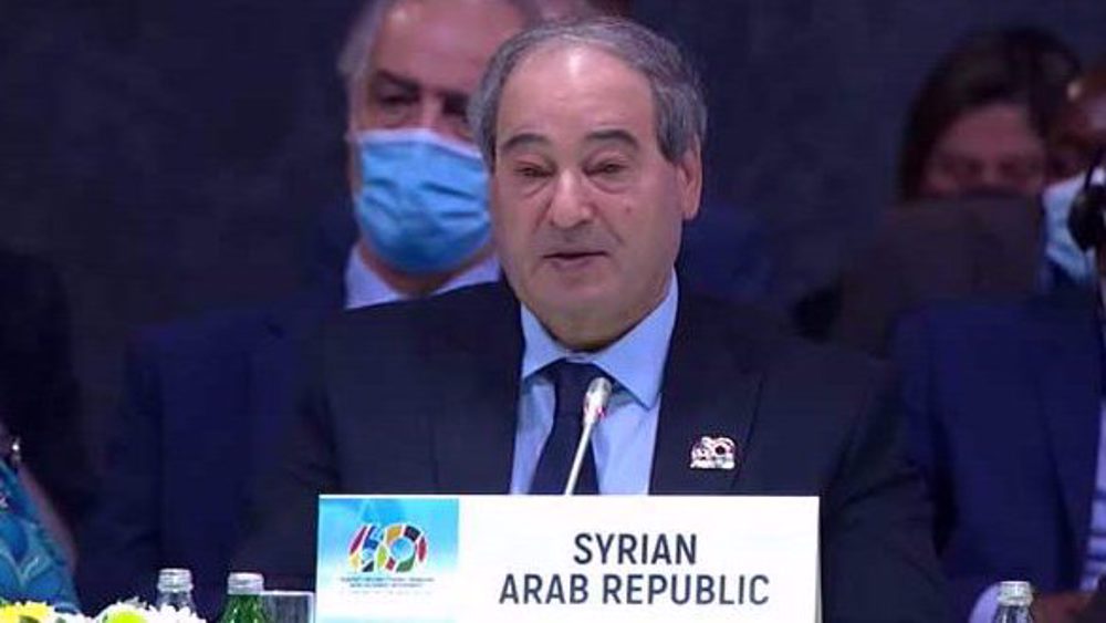 Syrian FM stresses Damascus’ right to restore sovereignty over Israeli-occupied Golan Heights in address to NAM summit