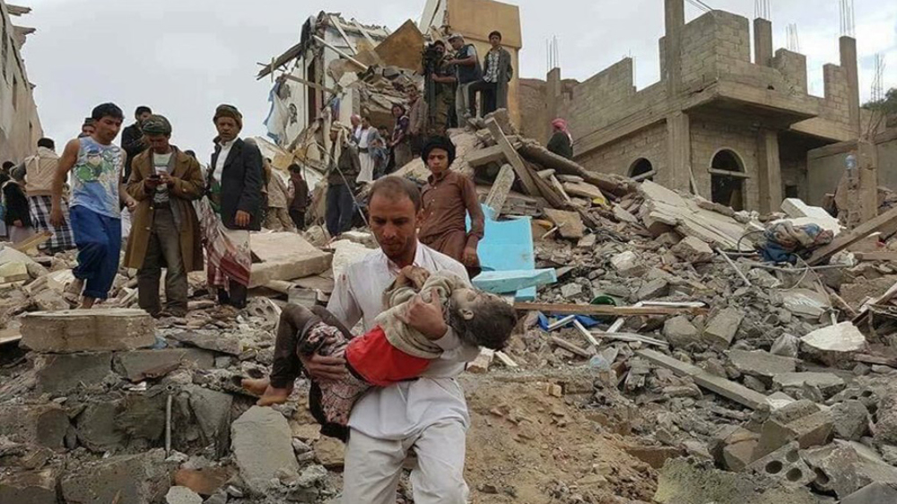 Yemeni rights group report on casualties, damaged caused to civilian targets during Saudi-led war