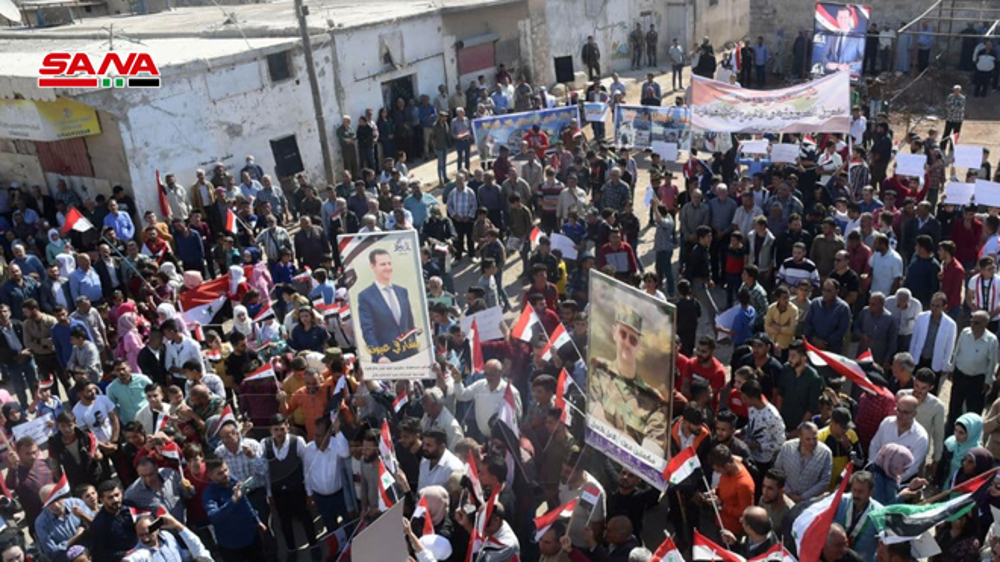 Syrian protesters in Aleppo call for expulsion of Turkish occupation forces