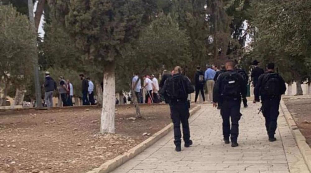 Dozens of Israeli settlers storm Aqsa Mosque in latest provocation against sacred site