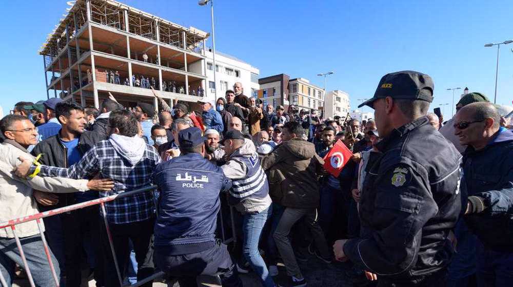 Tunisians protest against President Saied’s power grab