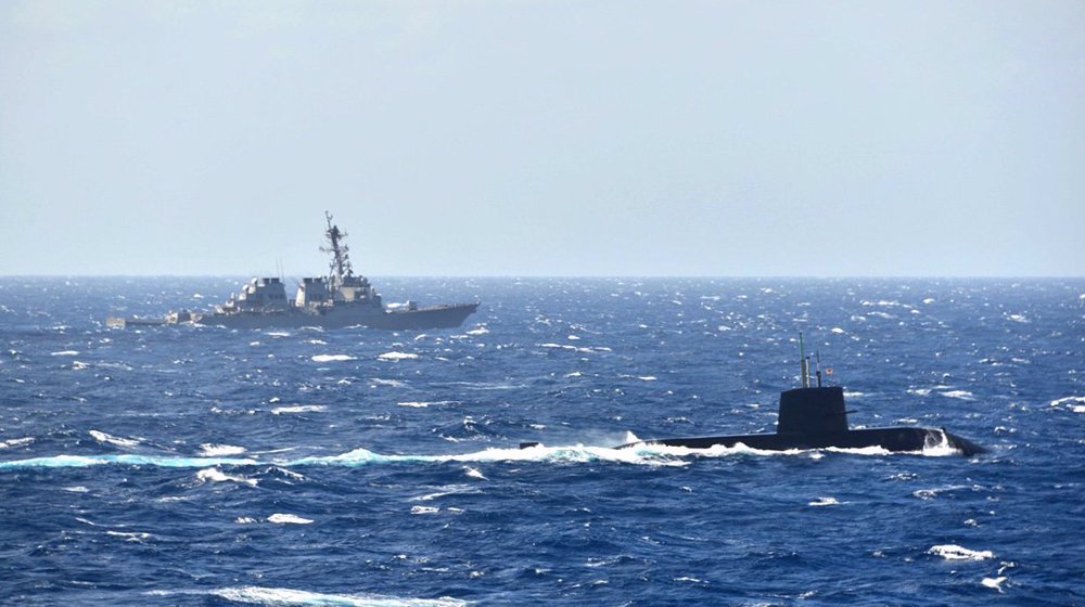 Japan, US hold first-ever joint naval drill in South China Sea