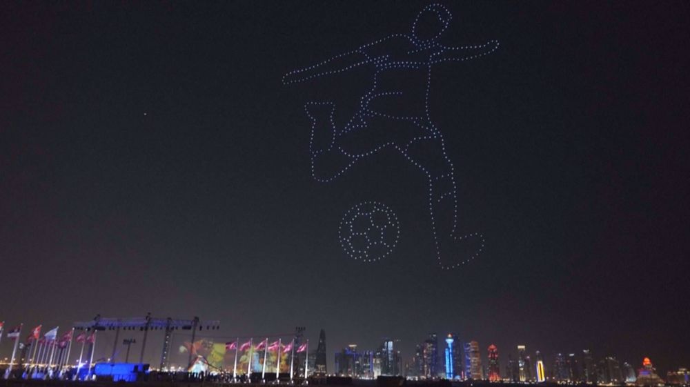 Drone show as Qatar celebrates World Cup one-year-to-go milestone