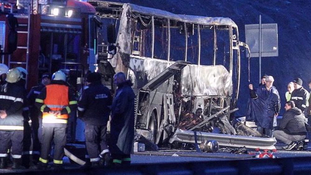 Flaming bus crash in Bulgaria kills 45 tourists