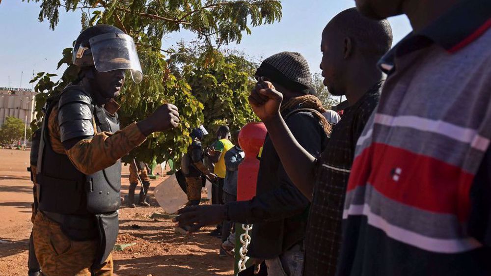 Protest against militant violence in Burkina Faso goes tense as police use tear gas