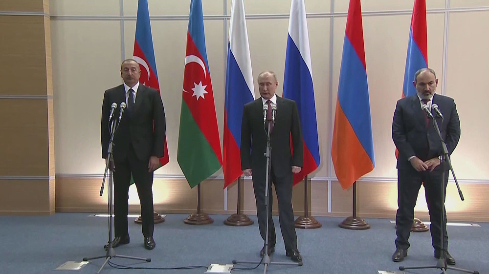 Putin, Pashinyan, Aliyev hold talks in Sochi