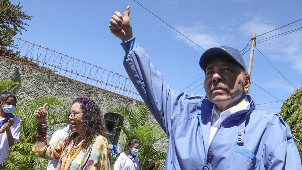 Incumbent pre. Ortega wins re-election in Nicaragua by landslide; US threatens sanctions