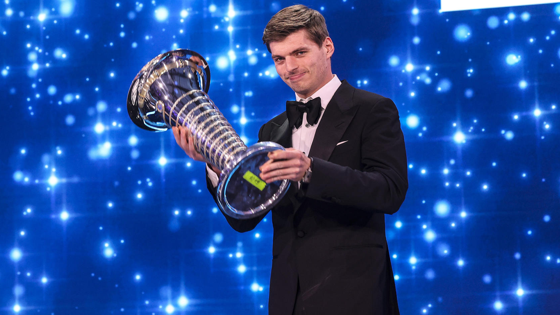 Verstappen lifts F1 Championship trophy at FIA gala