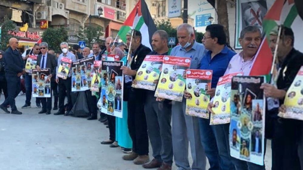Palestinians protest against Israeli abuse of female detainees