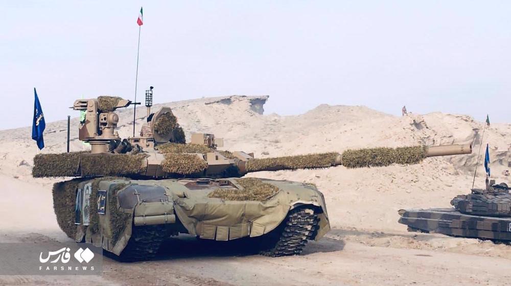 IRGC Ground Force employs new homegrown tank in military exercise