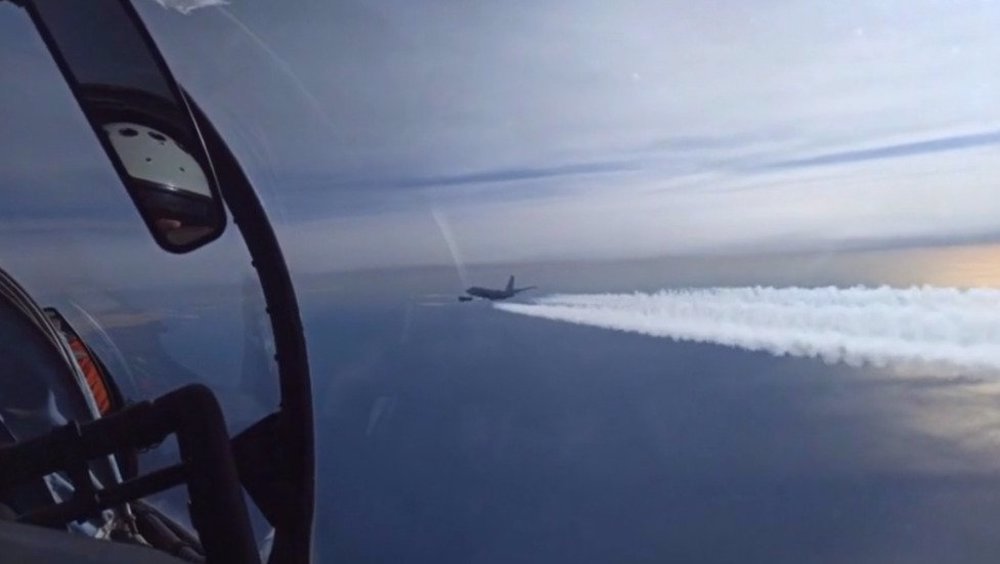 Russian planes change course to avoid collision with NATO spy jet over Black Sea