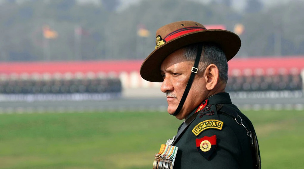 Helicopter carrying India's military chief crashes