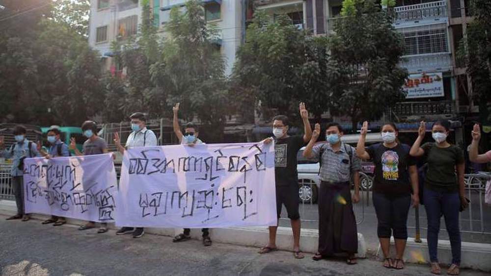 Anti-coup protests held in Myanmar