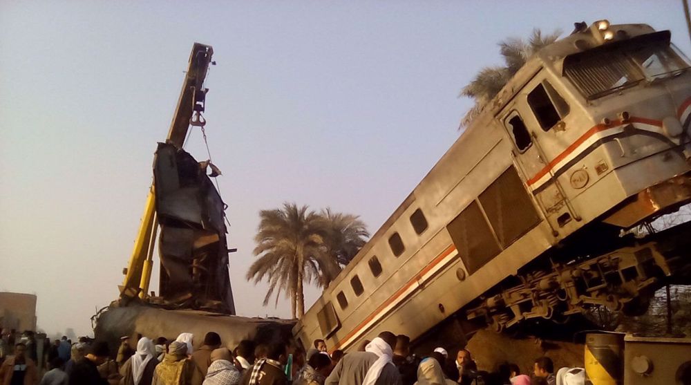 32 killed, 66 injured in train collision in Egypt
