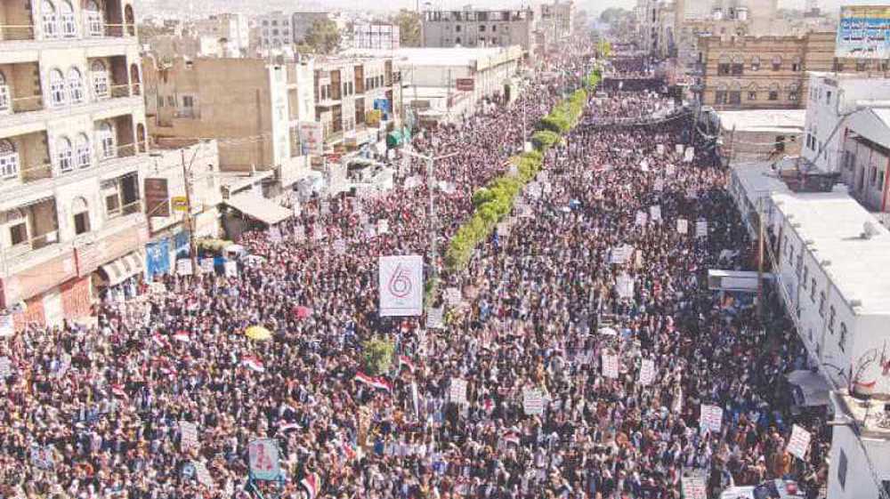 Saudi Arabia bombs Yemen after hundreds of thousands rally on war anniversary 