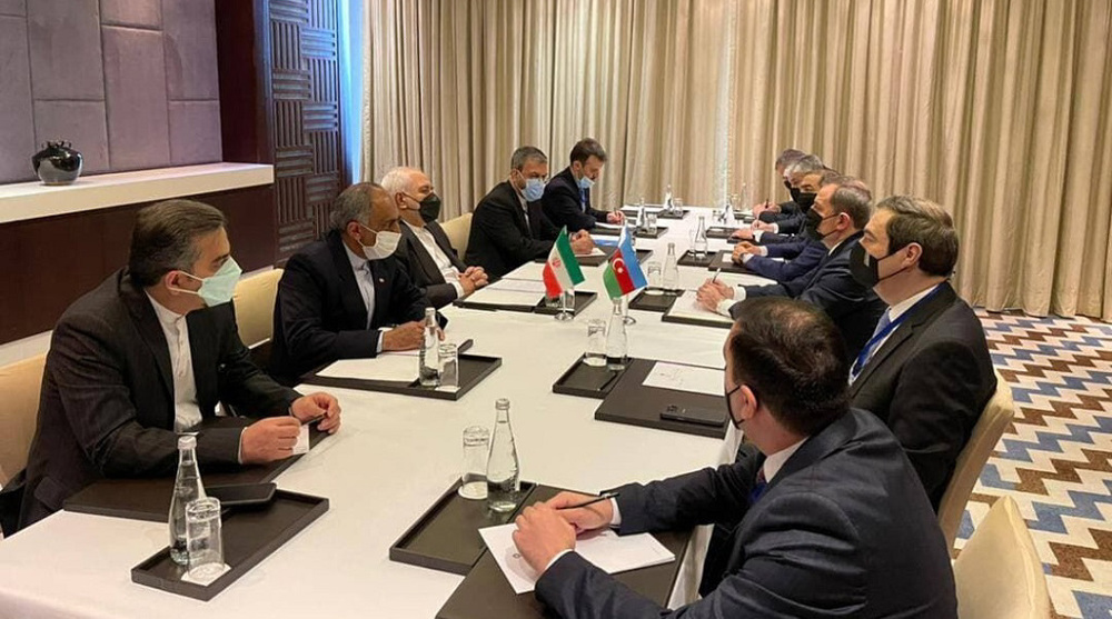 Iran, Azerbaijan FMs meet on sidelines of Asia forum in Tajikistan