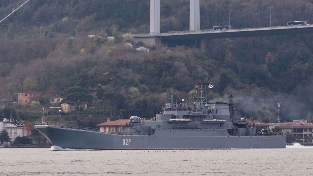 Two Russian warships on route to Black Sea amid Ukraine tension