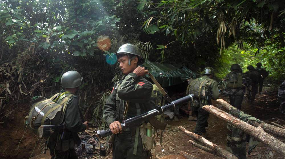 Myanmar military bombs rebel-held territory near Thai border