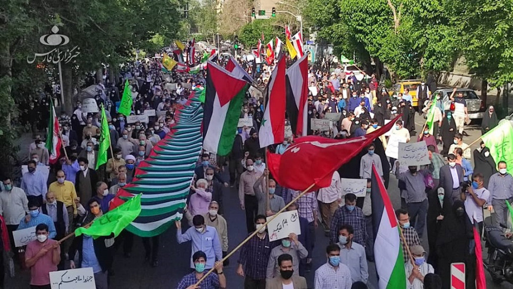 Iranian students rally to denounce Israel’s vicious onslaught against Gaza
