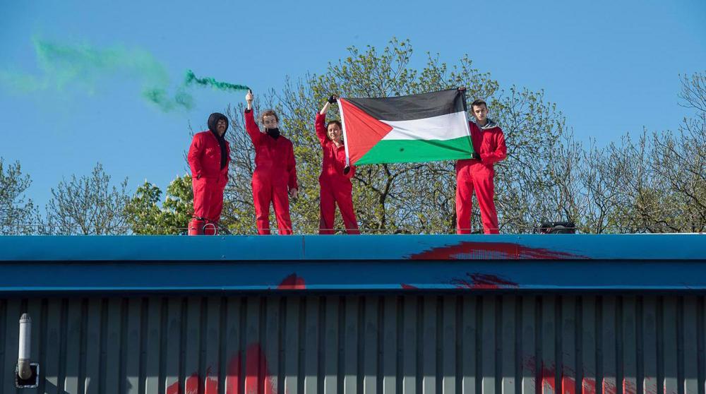 UK Palestine activists shut down Israeli weapons factory