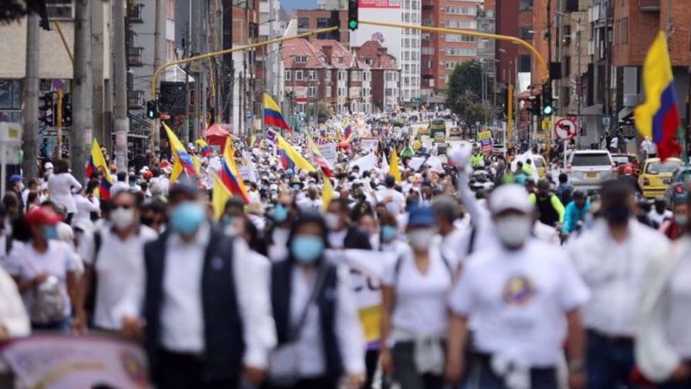 Indigenous Colombians rally in Bogota to demand end to violent protests