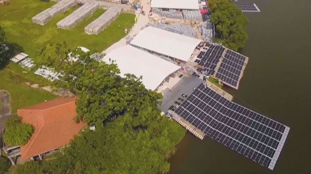 Singapore unveils one of world's biggest floating solar farms 