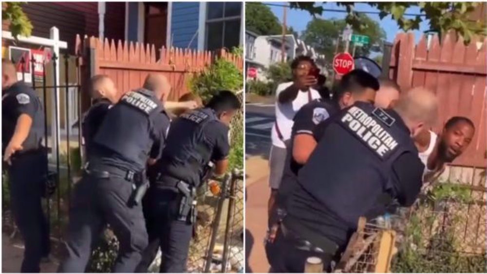 Viral video shows Washington DC officer repeatedly punching black man 