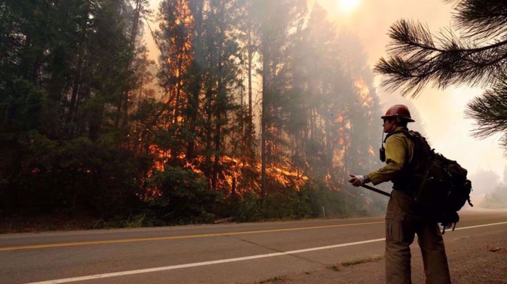 California firefighters use break in weather to attack wildfires