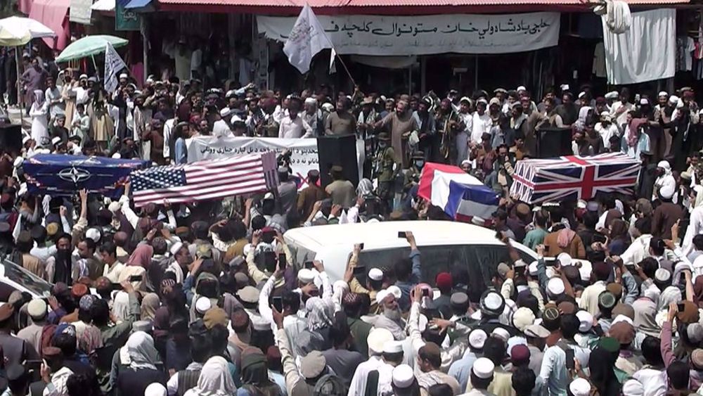 Taliban, supporters celebrate defeating 'superpower' US