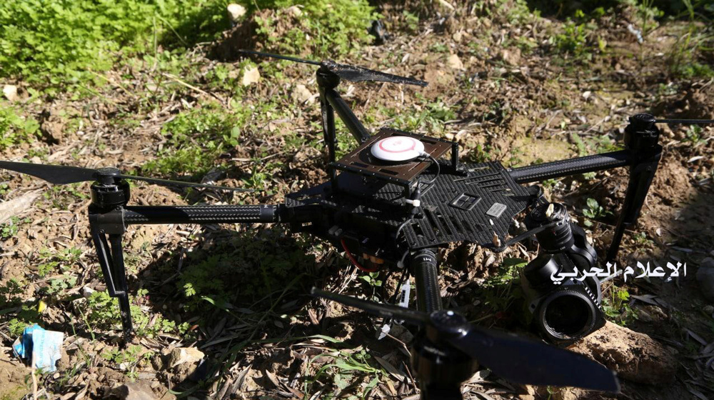 Hezbollah resistance forces down intruding Israeli drone in southern Lebanon
