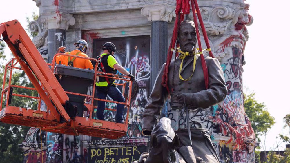 Statue of Confederate commander removed in Virginia capital