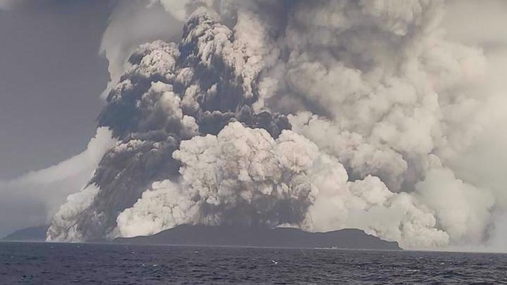 Underwater volcano eruption triggers tsunami alarm in South Pacific