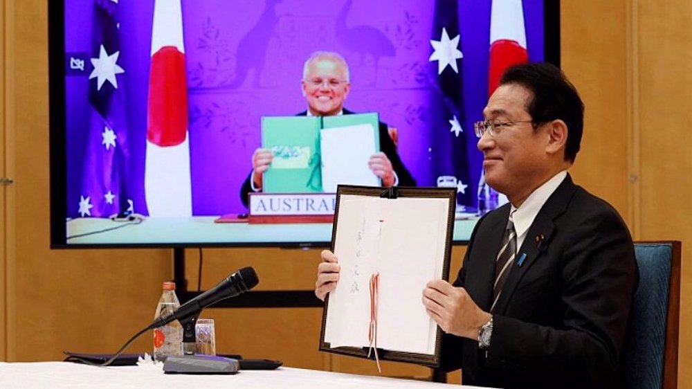 Japan, Australia ink defense, security pact 