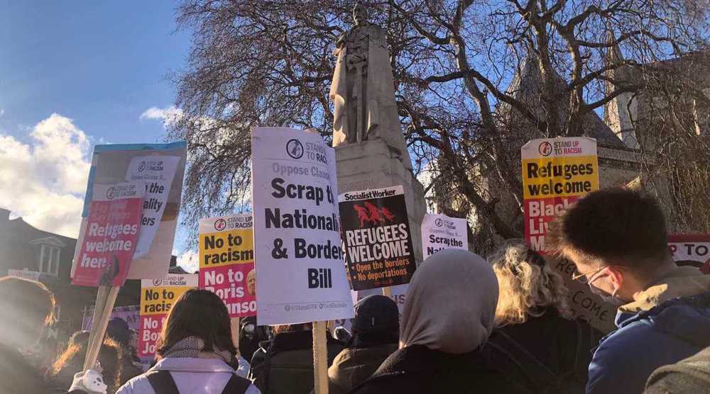 Britons protest against ‘racist’ nationality bill outside parliament