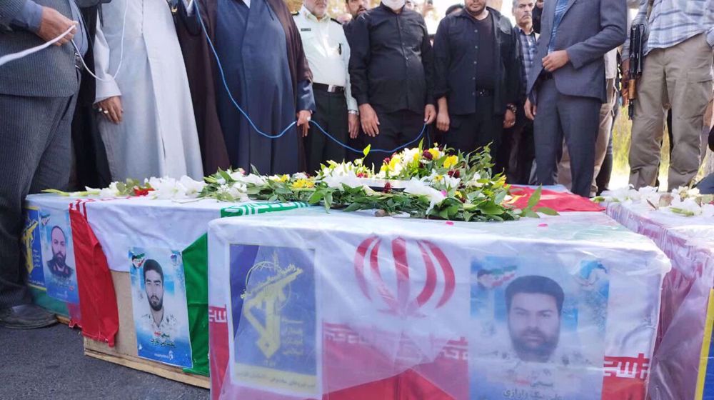 Funeral procession held for Iranian security forces killed in Zahedan terrorist attack