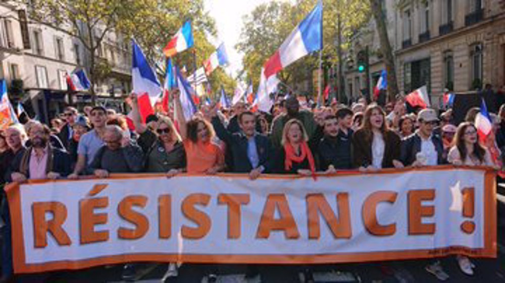 Paris: manifestation anti-OTAN, anti-UE, anti-Macron