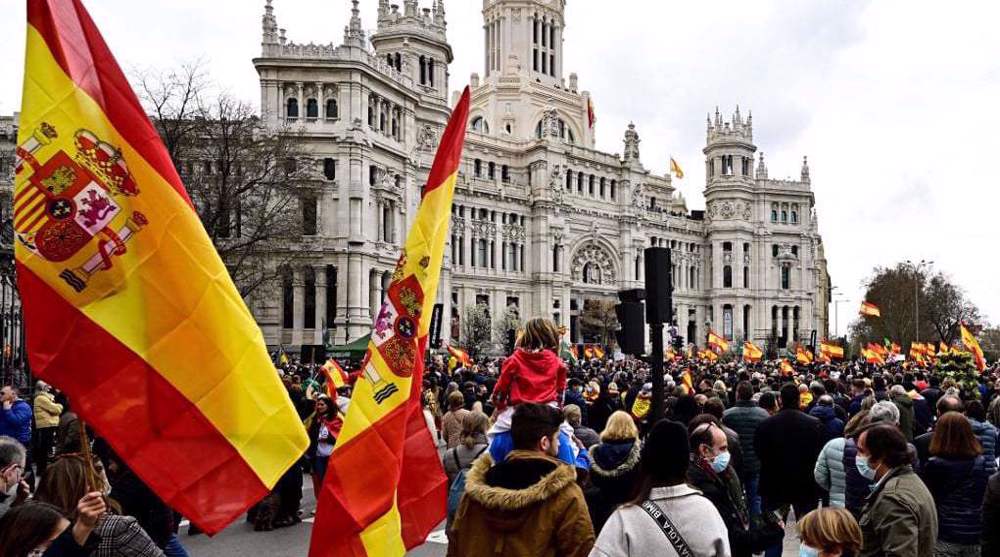 Thousands rally in central Madrid to protest soaring inflation