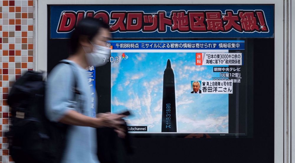 North Korea fires ballistic missile over Japan, some residents warned to take cover