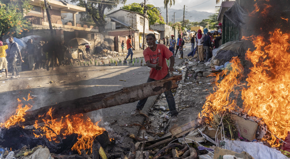 Police fire tear gas at protesters in Haiti amid fuel crisis