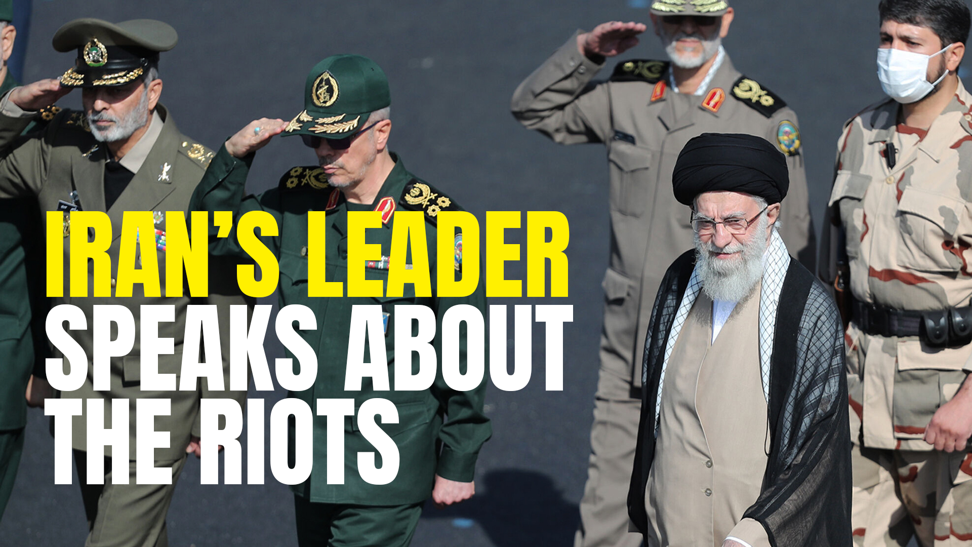 The Leader of Iran’s Islamic Revolution speaks about the riots