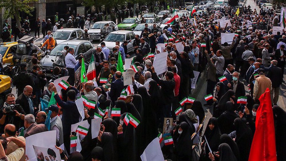 Protesters denounce Germany's role in recent unrest across Iran