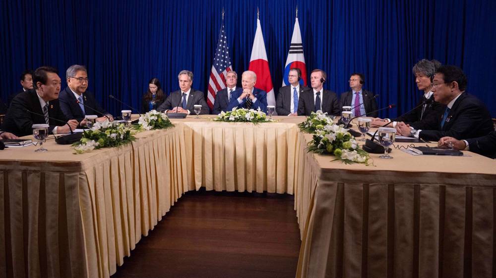 US, Japan, South Korea vow to step up joint work against North