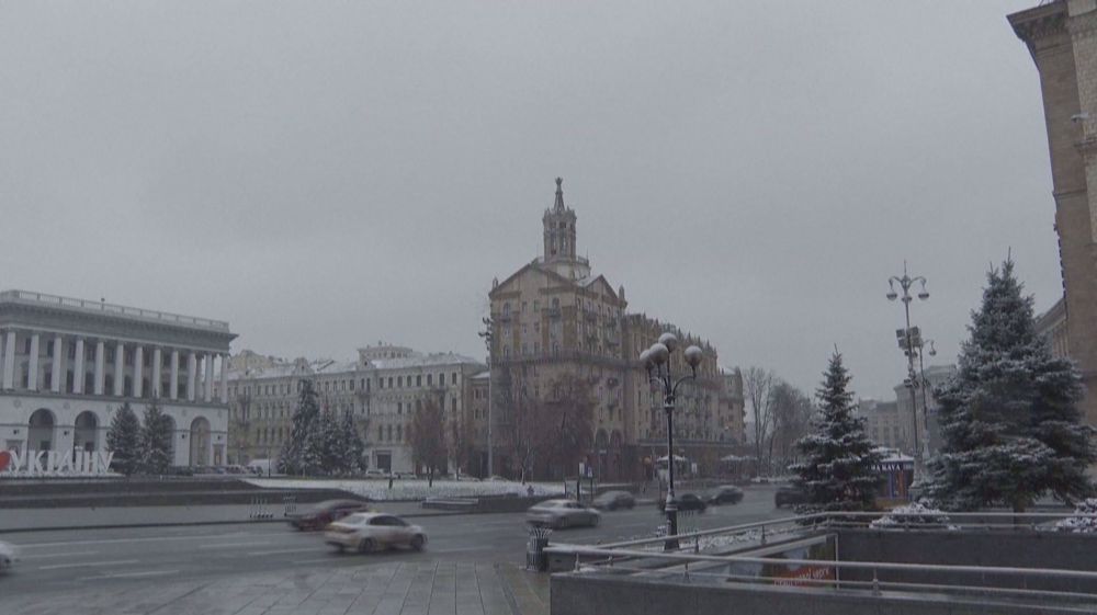 Ukraine capital hit with blackouts, sees first snow