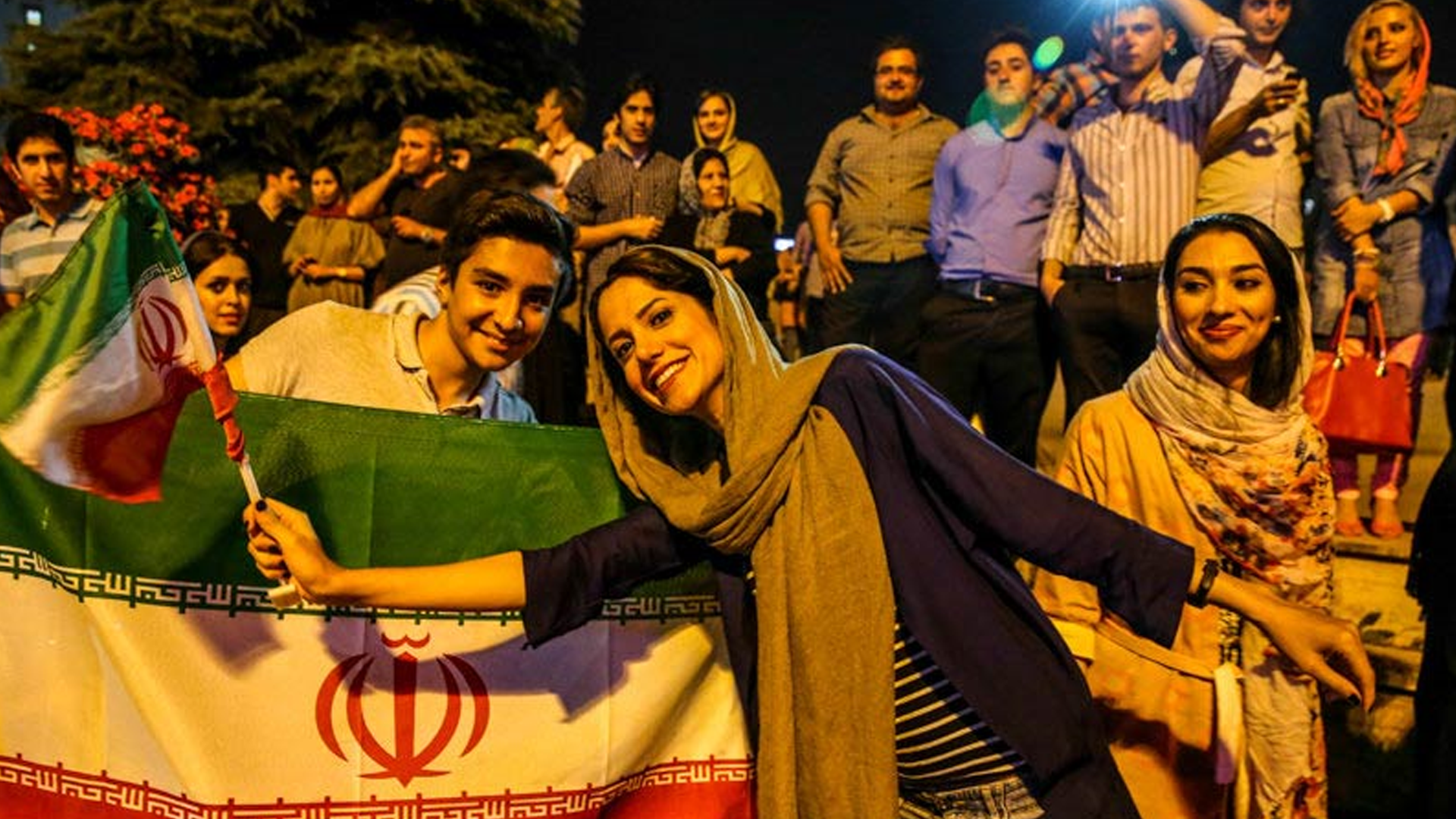 Iranians celebrate 2-0 win against Wales at Qatar World Cup