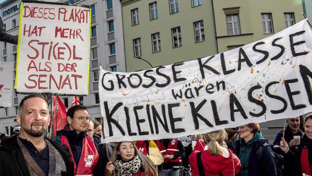 Allemagne: les enseignants en grève à Berlin